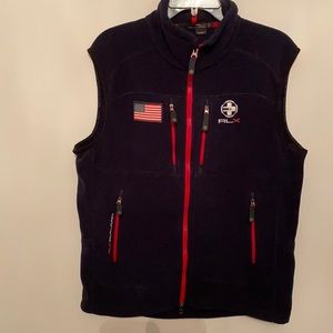 Ralph Lauren - fleece vest - size L - Navy